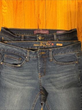 2 pair of 12P Jeans Faded Glory  Dark Wash Boot cut & Gloria Vanderbilt Reg